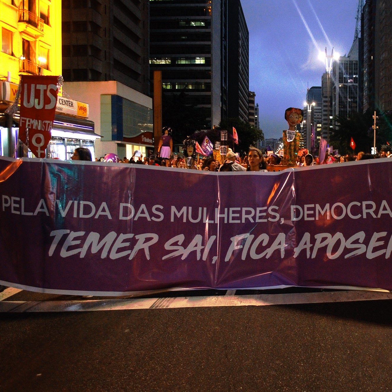 O Portal Disparada realizou cobertura fotográfica e acompanhou o Ato unificado pelo Dia Internacional das Mulheres em São Paulo - SP, nesta quinta (08) de março.