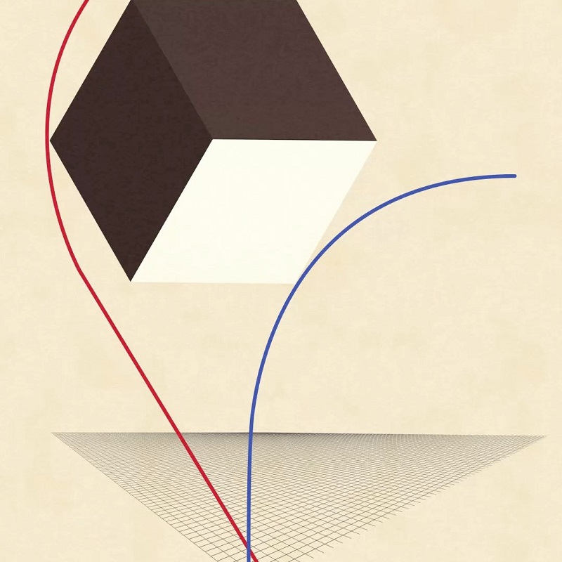 Proun, c.(1925), El Lissitzky. Derivação do Estado