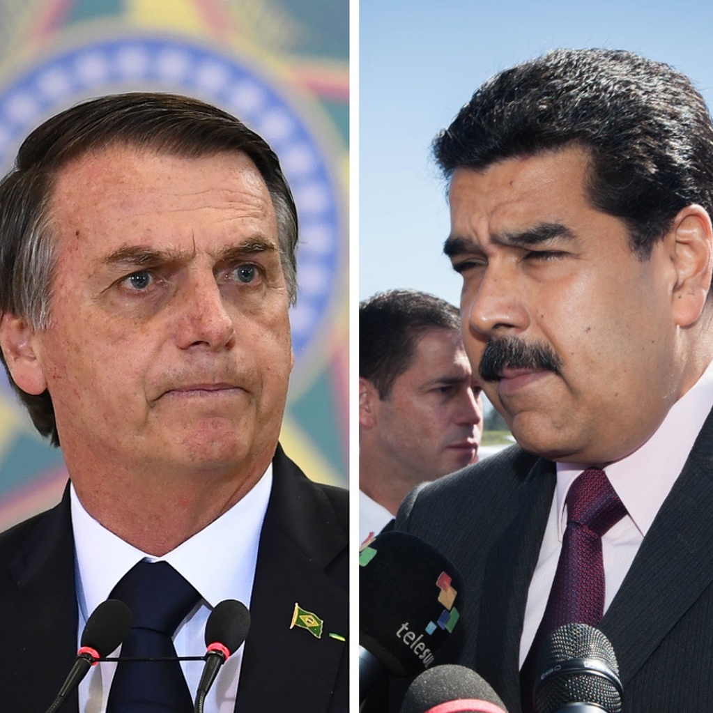 Jair Bolsonaro e Nicolás Maduro