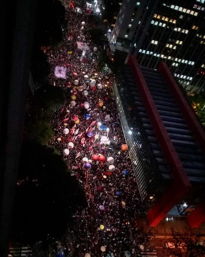 ato contra reforma da previdência em São Paulo