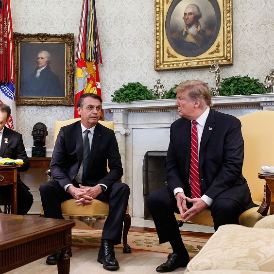 Trump recebe Bolsonaro na Casa Branca: Foto: Isac Nóbrega/PR