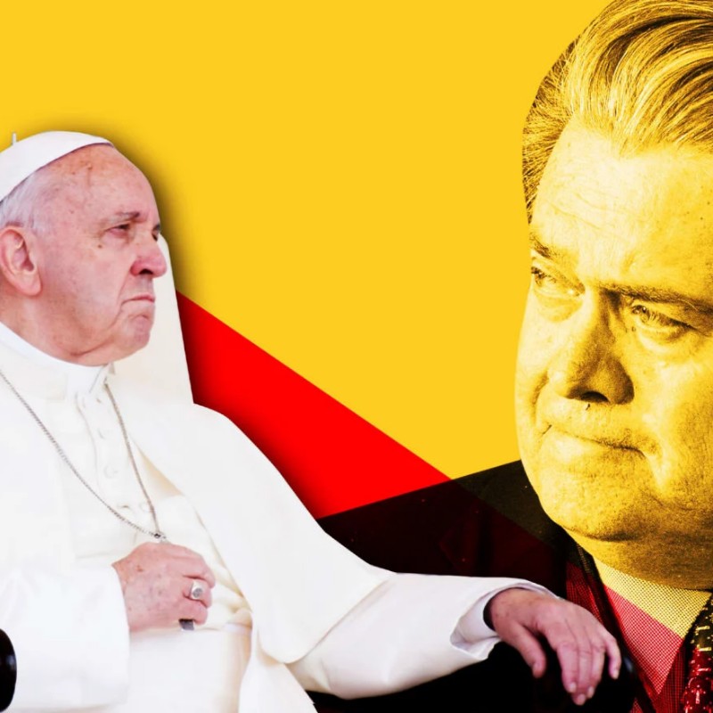 No início deste ano, o Papa condenou pautas caras aos populistas de direita ao se posicionar contra o comércio de armas, contra a guerra na Síria e ao pedir solidariedade com os refugiados que chegam à Europa. Além disso, o Papa convocou um maior compromisso em torno do combate ao aquecimento global, questão que o populismo de direita não reconhece.