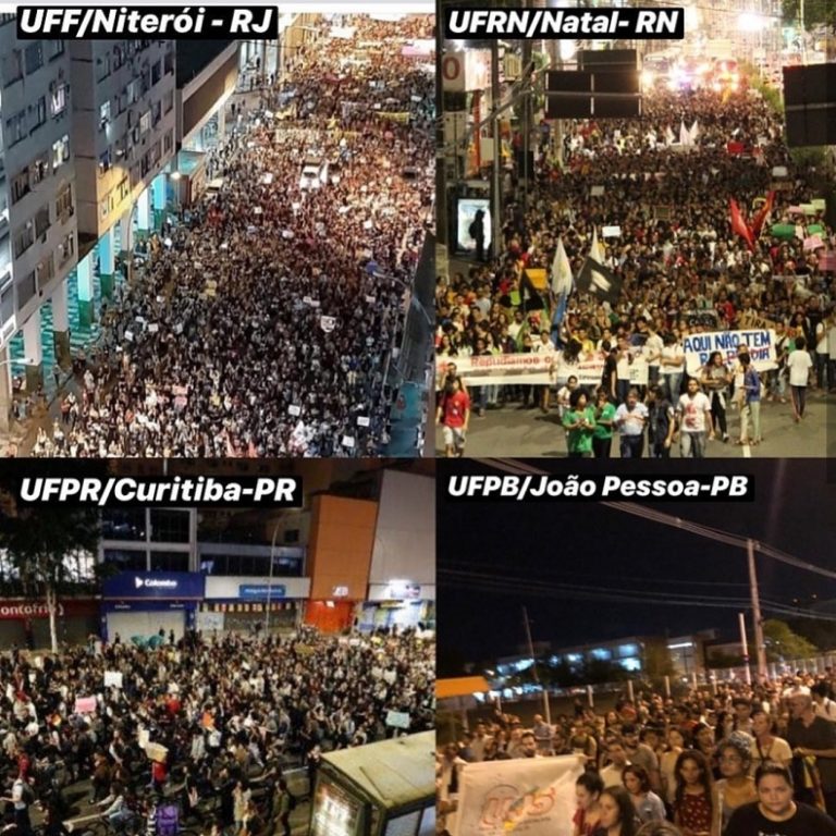 cortes das bolsas une manifestações universidades estudantes protestos educação