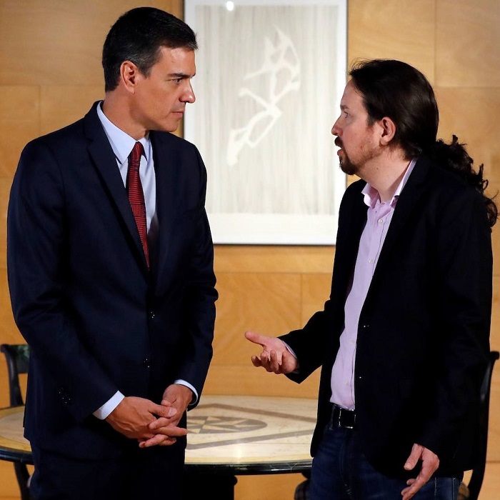 psoe podemos espanha parlamento primeiro ministro pablo iglesias
