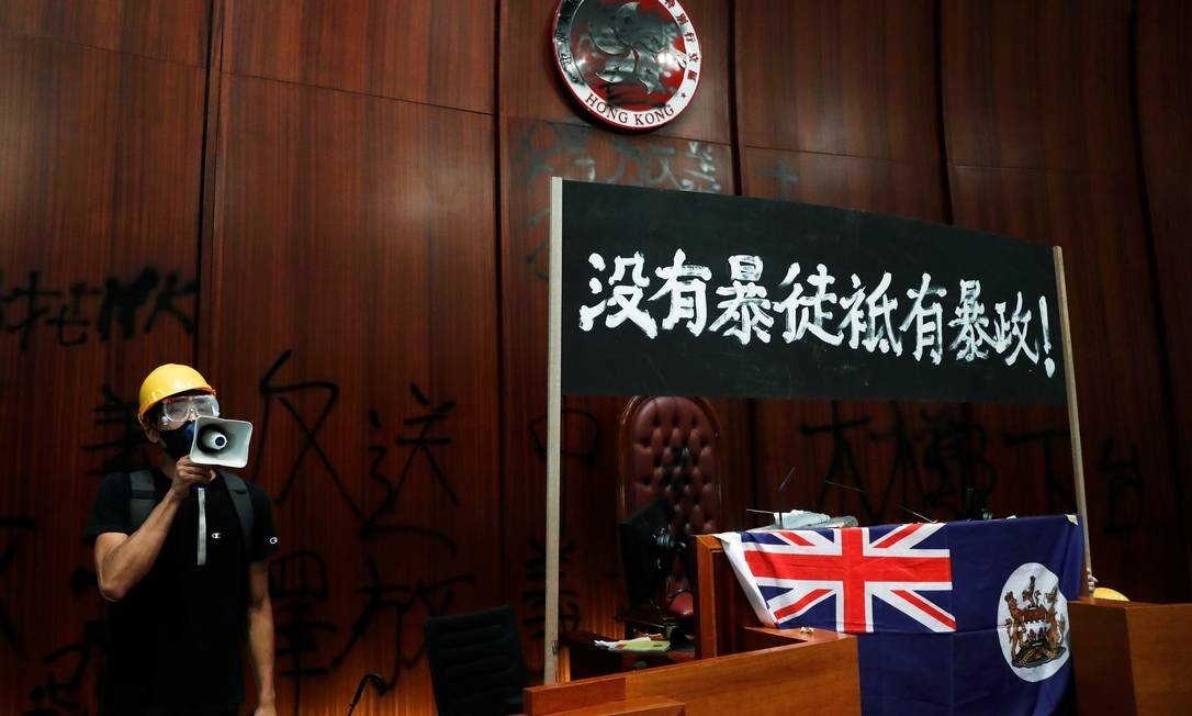 parlamento hong kong bandeira colonial britânica guerra do ópio - Cópia