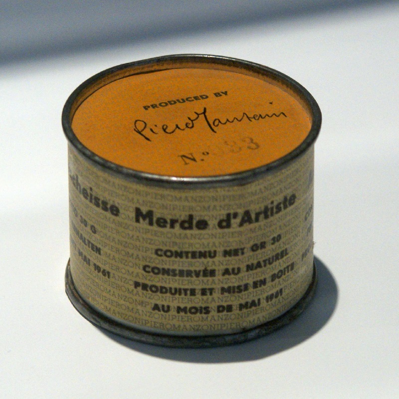 Imagem da obra de arte "Merda D'artista" de Piero Manzoni