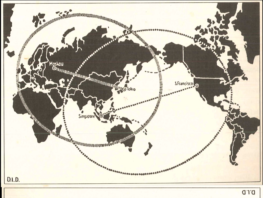 Mapa mundi estilizado em preto e branco