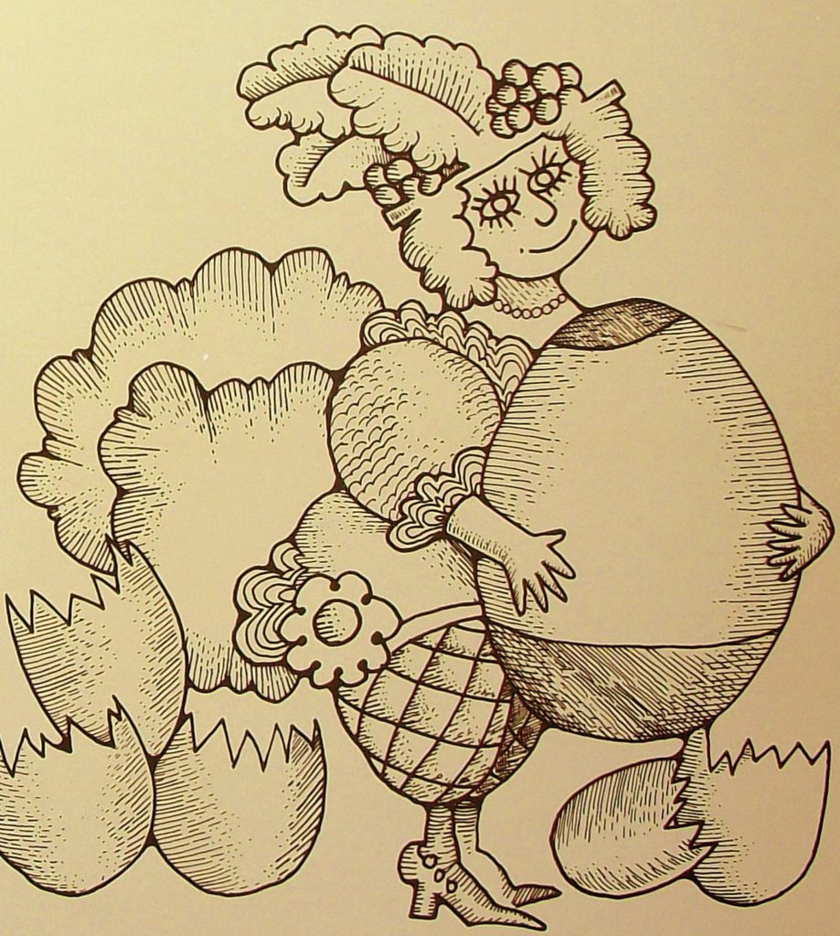 Ilustração do encarte do disco Falso Brilhante