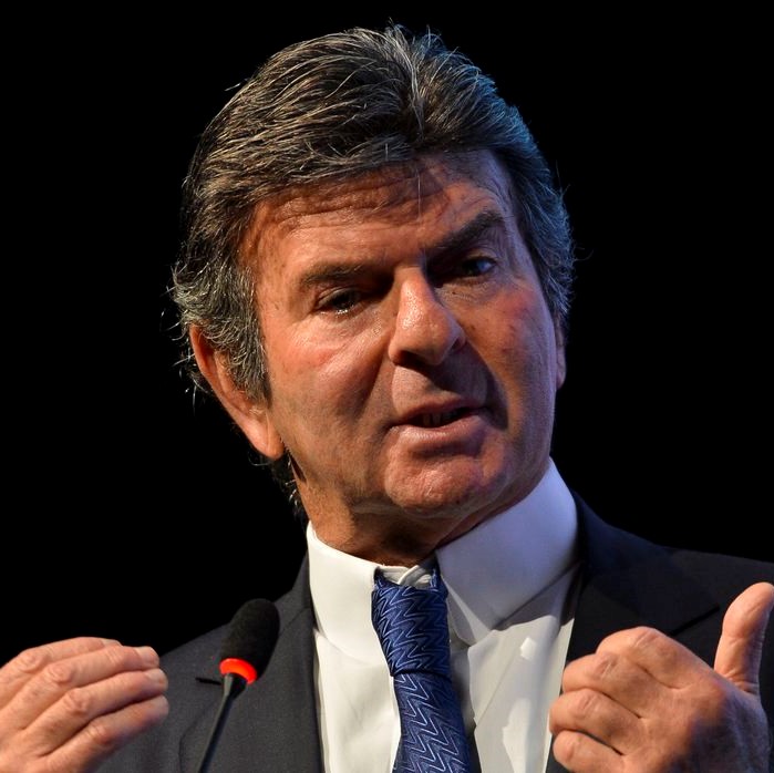O ministro do Supremo Tribunal Federal, Luiz Fux, participa da primeira edição anual do Fórum Nacional Tributário.