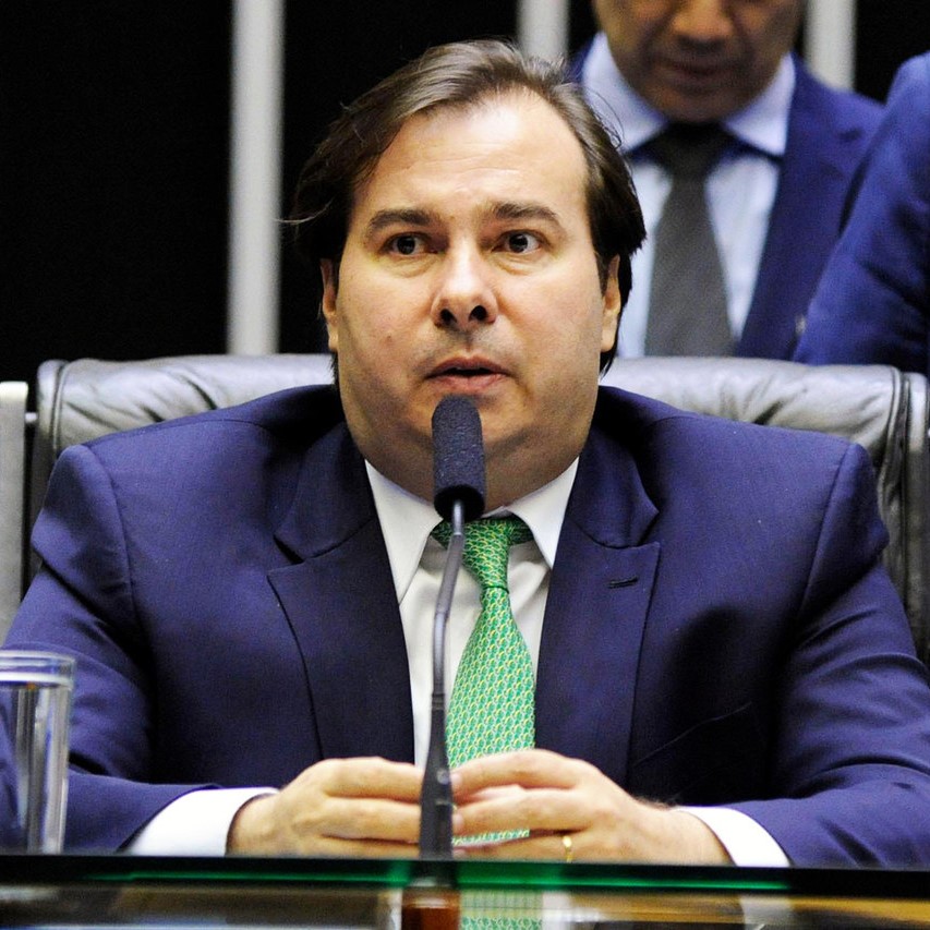 O presidente da Câmara dos Deputados, Rodrigo Maia (DEM-RJ), durante sessão extraordinária em Brasília (DF)