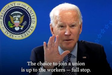 No Império, Biden convoca os trabalhadores à organização