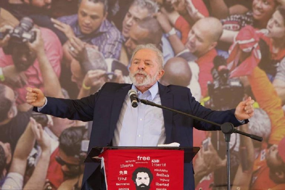 Após as corretas anulações das condenações de Sergio Moro, juiz declarado incompetente e em vias de se tornar suspeito, Lula voltou a ser Lulinha paz e amor em discurso na sede dos Sindicatos dos Metalúrgicos do ABC.