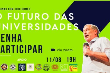 Debate com Ciro Gomes no Dia do Estudante sobre o futuro das universidades brasileiras