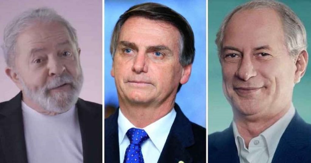 Democracia Brasileira em 2022. Ex-presidente Lula (dir,) e Ciro (esq.) têm vantagem sobre Bolsonaro em cenários de segundo turno