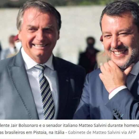 Bolsonaro e Salvini profanam o túmulo dos Pracinhas da FEB que lutaram contra o fascismo
