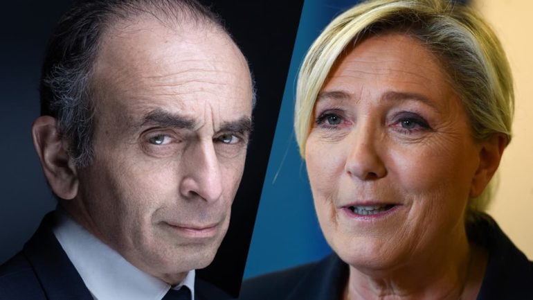 Eric-Zemmour-et-Marine-Le-Pen-1121099 O alerta francês sobre a extrema direita
