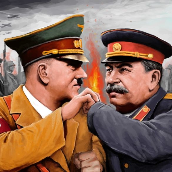 stalin-hitler Cinismo e idealismo no debate nazismo vrs. socialismo-min