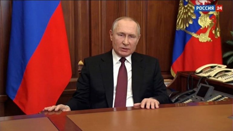 Rússia bombardeia a Ucrânia; leia o discurso de Putin
