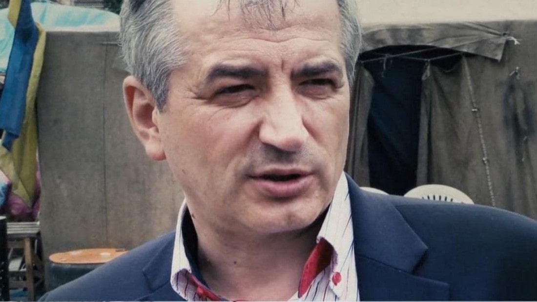 O cirurgião cardíaco Valerii Zalevskiy dando seu depoimento sobre o início dos protestos em Kiev