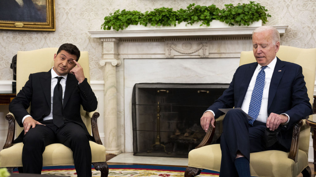 Os EUA estão 'vencendo' a batalha da Ucrânia presidente zelensky joe biden