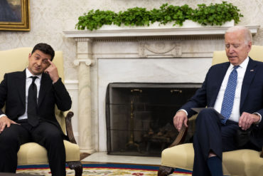 Os EUA estão 'vencendo' a batalha da Ucrânia presidente zelensky joe biden