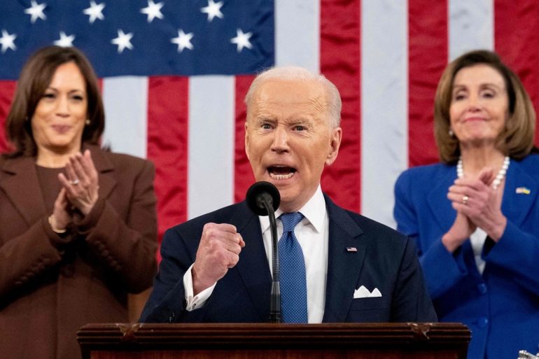 Joe Biden e a OTAN O Império da Hipocrisia joe-biden state of the union nancy pelosi kamala harris-sotu-key-moments-feat-image-min