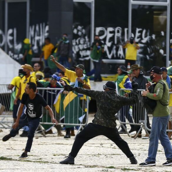 Intentona Fascista. Manifestantes invadem Congresso, STF e Palácio do Planalto. Foto: Marcelo Camargo/Agência Brasil