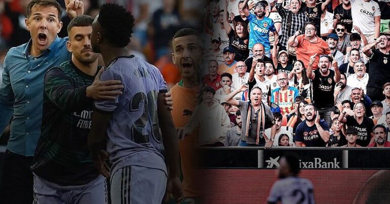 Todos contra um odio e racismo no futebol europeu contra Vinicius Junior