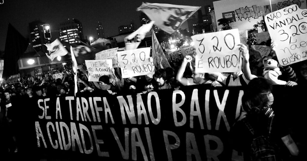 Os 10 anos das manifestacoes disruptivas de 2013