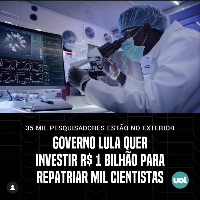 Programa do governo Lula de repatriacao de cientistas como operar de maneira errada uma boa ideia